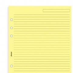 Filofax Nachfüllpatrone o.j. All Größen & Variationen für Filofax Organizern - A5 Gelb Lineal Notizpapier von Filofax
