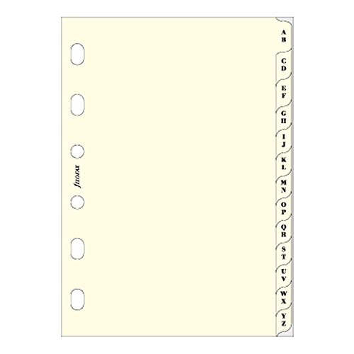 Filofax Pocket A-Z Index Creme (B211664) von Filofax