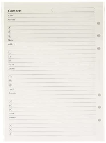 Filofax Refill Insert Name Adresse und Telefonnummer A5 Ref 340206 Filofax Refill Insert Name Adresse und Telefonnummer A5 Ref 340206 von Filofax
