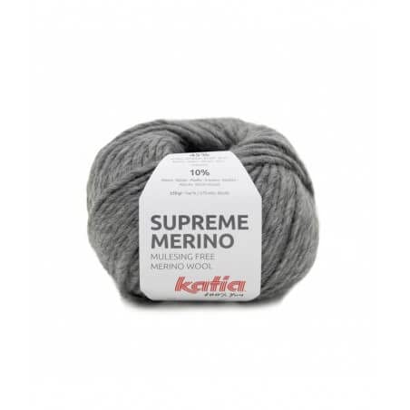 Wolle Supreme Merino Katia 84 grau von Fils Katia