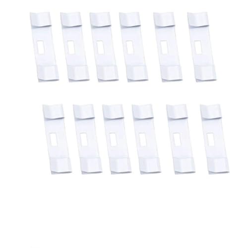 12 Stück Metall Vorhang Clip Set für Vertikaljalousien und Jalousien ohne Bohren Montage mit robuster Konstruktion 4,5 x 1,5 cm von Filteilect