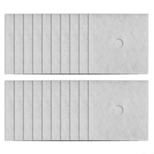 20 Stück G2-Filter für Maico ZF 60/100 und alle ER-Typen Lüftungsgeräte, 135 x 135 mm, weißer Faser-Staubfilter mit Innenloch-Design von Filteilect