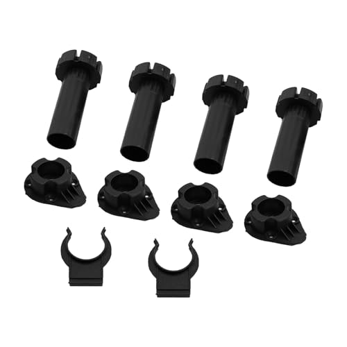 Verstellbare Möbelbeine, 4 Stück, 80 mm, 100 mm, 120 mm, ABS-Kunststoff, für Schrank, Sofa, Tisch, Schrank, Kleiderschrank, Regalstützen, Schwarz Verstellbare Möbelbeine, 4 Stück, 80 mm, 100 mm, 120 mm, ABS-Kunststoff, für Schrank, Sofa, Tisch, Schrank, Kleiderschrank, Regalstützen, Schwarz von Filteilect