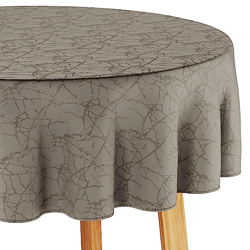 Filumi Tischdecke 100x100 cm rund Beige Abwaschbar Für Indoor Outdoor Marmormuster Manil Filumi Tischdecke 100x100 cm rund Beige Abwaschbar Für Indoor Outdoor Marmormuster Manil von Filumi