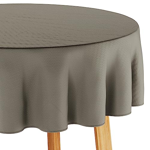 Filumi Tischdecke 110x110 cm rund Beige Abwaschbar Für Indoor Outdoor geometrisches Zickzackmuster Verte Filumi Tischdecke 110x110 cm rund Beige Abwaschbar Für Indoor Outdoor geometrisches Zickzackmuster Verte von Filumi