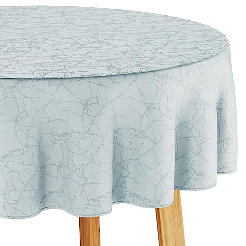 Filumi Tischdecke 120x120 cm rund Silber Abwaschbar Für Indoor Outdoor Marmormuster Manil Filumi Tischdecke 120x120 cm rund Silber Abwaschbar Für Indoor Outdoor Marmormuster Manil von Filumi