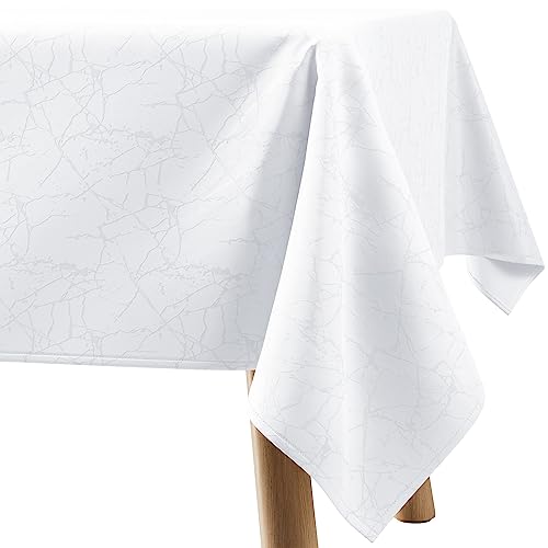 Filumi Tischdecke 120x240 cm Weiß Abwaschbar Für Indoor Outdoor Marmormuster Manil Filumi Tischdecke 120x240 cm Weiß Abwaschbar Für Indoor Outdoor Marmormuster Manil von Filumi