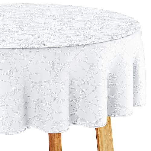 Filumi Tischdecke 130x180 cm oval Weiß Abwaschbar Für Indoor Outdoor Marmormuster Manil Filumi Tischdecke 130x180 cm oval Weiß Abwaschbar Für Indoor Outdoor Marmormuster Manil von Filumi
