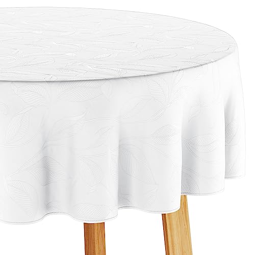 Filumi Tischdecke 140x180 cm oval Weiß Abwaschbar Für Indoor Outdoor Pflanzenmuster Amalu Filumi Tischdecke 140x180 cm oval Weiß Abwaschbar Für Indoor Outdoor Pflanzenmuster Amalu von Filumi