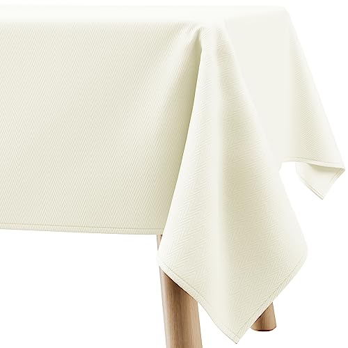 Filumi Tischdecke 140x240 cm Creme Abwaschbar Für Indoor Outdoor geometrisches Zickzackmuster Verte Filumi Tischdecke 140x240 cm Creme Abwaschbar Für Indoor Outdoor geometrisches Zickzackmuster Verte von Filumi