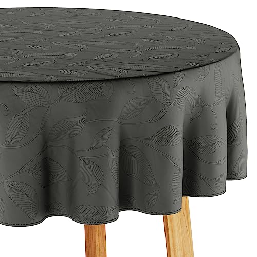 Filumi Tischdecke 140x240 cm oval Grau Abwaschbar Für Indoor Outdoor Pflanzenmuster Amalu Filumi Tischdecke 140x240 cm oval Grau Abwaschbar Für Indoor Outdoor Pflanzenmuster Amalu von Filumi