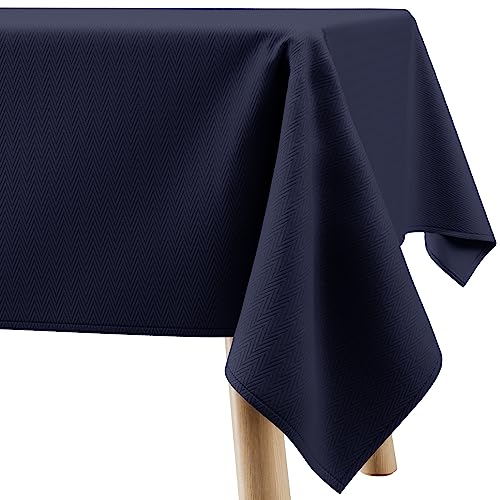 Filumi Tischdecke 140x280 cm Dunkelblau Abwaschbar Für Indoor Outdoor geometrisches Zickzackmuster Verte Filumi Tischdecke 140x280 cm Dunkelblau Abwaschbar Für Indoor Outdoor geometrisches Zickzackmuster Verte von Filumi