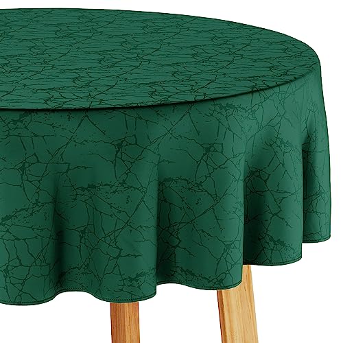 Filumi Tischdecke 150x150 cm rund Dunkel grün Abwaschbar Für Indoor Outdoor Marmormuster Manil Filumi Tischdecke 150x150 cm rund Dunkel grün Abwaschbar Für Indoor Outdoor Marmormuster Manil von Filumi