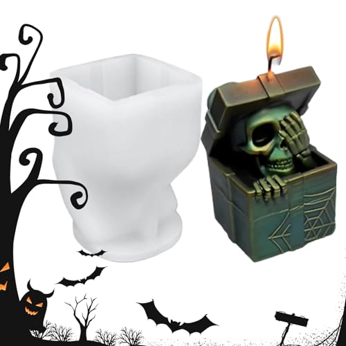 Filvczt Halloween Harzformen - Gips Silikon Form - Gruselige Halloween Form Für Epoxidharz Gips Dekoration Bastelarbeiten von Filvczt