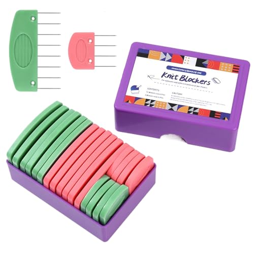Häkeln Blockierende Pins -Kits, Strickblocker -Stifte, Strickblockierkämme Mit Sicherem Und Präzisen, Ergonomisch Und Rostbeständig, 7,2 X 4,5 Cm, Für Mutter, Großmutter, Nähte, Hobbyisten, Handwerker von Filvczt