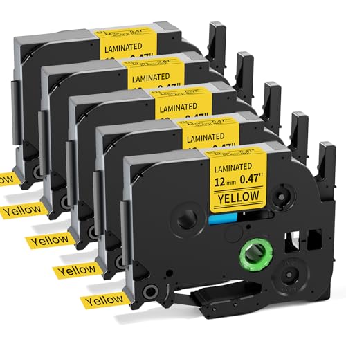 Fimax Tze-631 Gelb Tape Cassette 12mm Kompatible mit Brother P-touch Bänder 12mm 0.47 Yellow Schriftband TZe TZ-631 für Brother P touch Beschriftungsgerät H100 H100HB H100R D410 CUBE D210 H107B Fimax Tze-631 Gelb Tape Cassette 12mm Kompatible mit Brother P-touch Bänder 12mm 0.47 Yellow Schriftband TZe TZ-631 für Brother P touch Beschriftungsgerät H100 H100HB H100R D410 CUBE D210 H107B von Fimax Tech