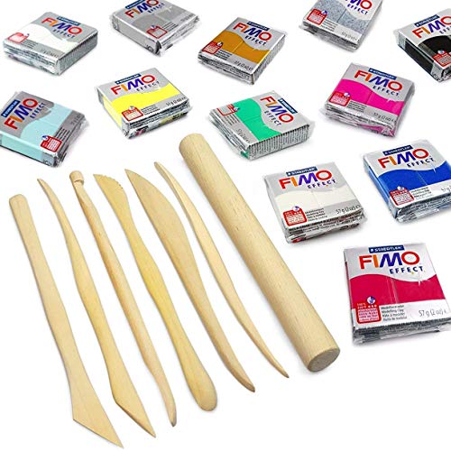 FIMO Effect Modelling Clay Professional Set -12 x 57g + 7 Pro Moulding Instruments FIMO Effect Modelling Clay Professional Set -12 x 57g + 7 Pro Moulding Instruments von Fimo