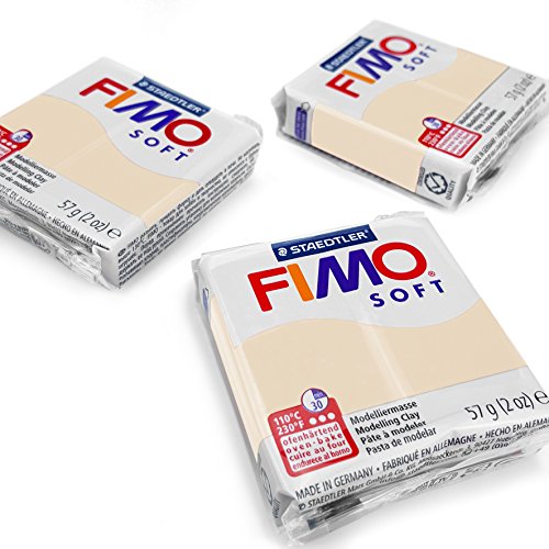 FIMO Weiche Polymer-Ofen-Modelliermasse – die beliebtesten Farben – 57 g – 3er-Set – Sahara FIMO Weiche Polymer-Ofen-Modelliermasse – die beliebtesten Farben – 57 g – 3er-Set – Sahara von Fimo