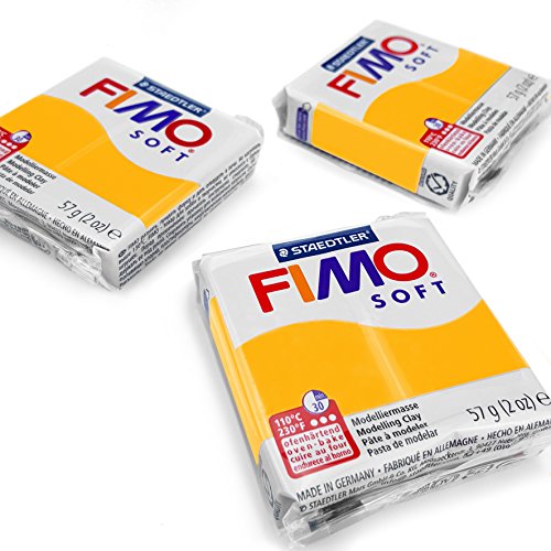 FIMO Weiche Polymer-Ofen-Modelliermasse – die beliebtesten Farben – 57 g – 3er-Set – Sonnenblume FIMO Weiche Polymer-Ofen-Modelliermasse – die beliebtesten Farben – 57 g – 3er-Set – Sonnenblume von Fimo