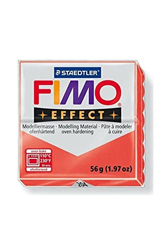 Modelliermasse Fimo effect transparent rot, 57g von Fimo
