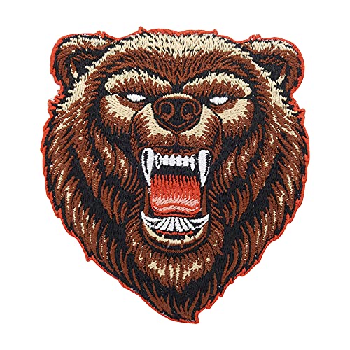 Finally Home Angry Grizzly Bär Patch zum Aufbügeln | Vintage Patches, Tiere Bügelflicken, Biker Bügelbild, Bear Aufnäher Finally Home Angry Grizzly Bär Patch zum Aufbügeln | Vintage Patches, Tiere Bügelflicken, Biker Bügelbild, Bear Aufnäher von Finally Home