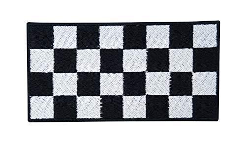 Checkerboard schwarz und weiß Patch zum Aufbügeln zum verdecken von Löchern | Schachbrett Patches, Kunst Bügelflicken, Schach Flicken, Rechteckige Kariert Aufnäher Finally Home von Finally Home