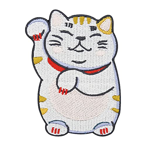 Chinesische Winkekatze Patch zum Aufbügeln | Kawaii Katze Patches, Glückskatze Bügelflicken, Cat Flicken, Pfoten Aufnäher Finally Home Chinesische Winkekatze Patch zum Aufbügeln | Kawaii Katze Patches, Glückskatze Bügelflicken, Cat Flicken, Pfoten Aufnäher Finally Home von Finally Home