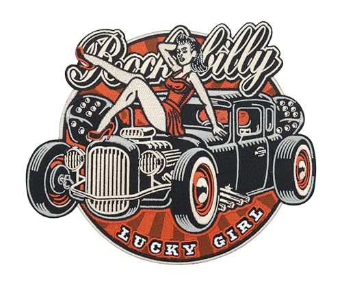 Finally Home Großer Oldtimer Retro Rockabilly Rückenpatch zum Aufbügeln | 80er Motorrad Kutten Patches, Sexy Biker Bügelpatch, Vintage Rückenaufnäher, Große Aufnäher für Männer Finally Home Großer Oldtimer Retro Rockabilly Rückenpatch zum Aufbügeln | 80er Motorrad Kutten Patches, Sexy Biker Bügelpatch, Vintage Rückenaufnäher, Große Aufnäher für Männer von Finally Home