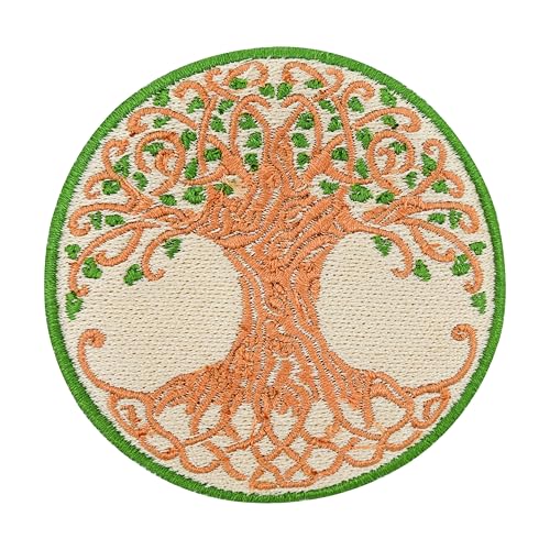 Finally Home Klett Patch - Baum des Lebens | Braune Klett Patches, Natur Aufnäher, Pflanzen Klettpatches, Outdoor Badge, Wald Klettpatch von Finally Home