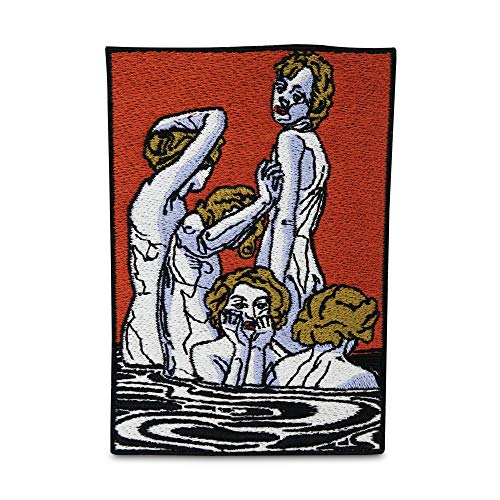 Finally Home Mythos Collection: Women Taking a Bath Patch zum Aufbügeln | Frauen im Wasser Kunst Patches, Bügelflicken, Flicken, Aufnäher von Finally Home