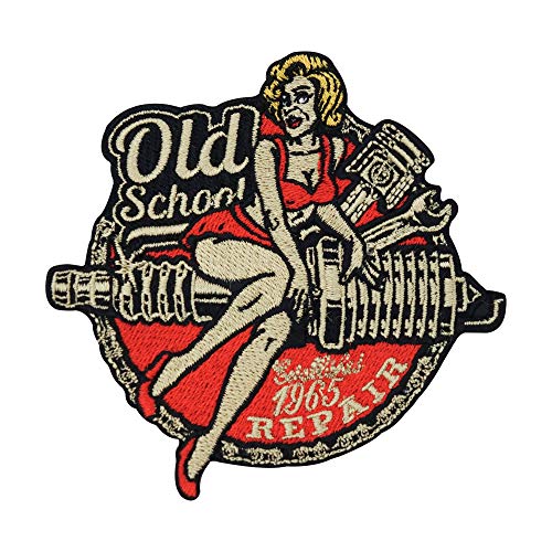 Finally Home Old School Repair Biker Patch zum Aufbügeln für Lederkutten | Motorrad Kutten Patches, Frauen Bügelflicken, Schrauben Motorcycle Flicken, Aufnäher für Männer Finally Home Old School Repair Biker Patch zum Aufbügeln für Lederkutten | Motorrad Kutten Patches, Frauen Bügelflicken, Schrauben Motorcycle Flicken, Aufnäher für Männer von Finally Home