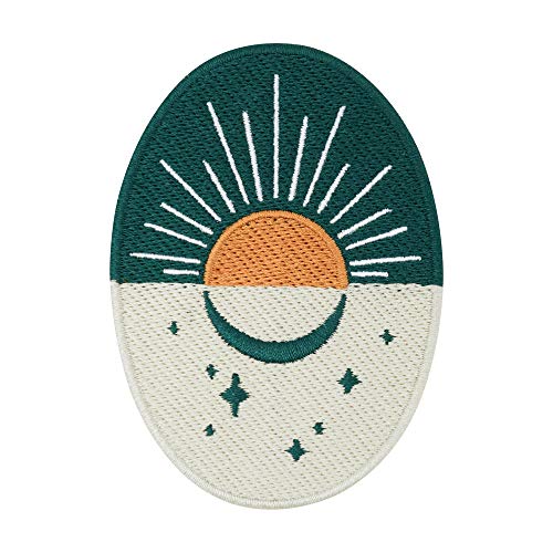 Finally Home Soul of The Moon Collection: Sonnenaufgang Patch zum Aufbügeln | Mond, Sonne Patches, Sterne Bügelflicken, Retro Flicken, Aufnäher für Erwachsene Finally Home Soul of The Moon Collection: Sonnenaufgang Patch zum Aufbügeln | Mond, Sonne Patches, Sterne Bügelflicken, Retro Flicken, Aufnäher für Erwachsene von Finally Home