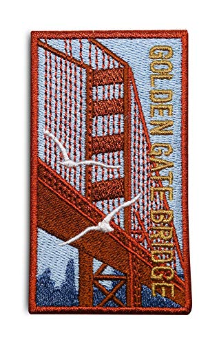 Golden Gate Bridge Patch zum Aufbügeln | Usa Amerika Patches, Bügelflicken, Flicken, Aufnäher Finally Home von Finally Home