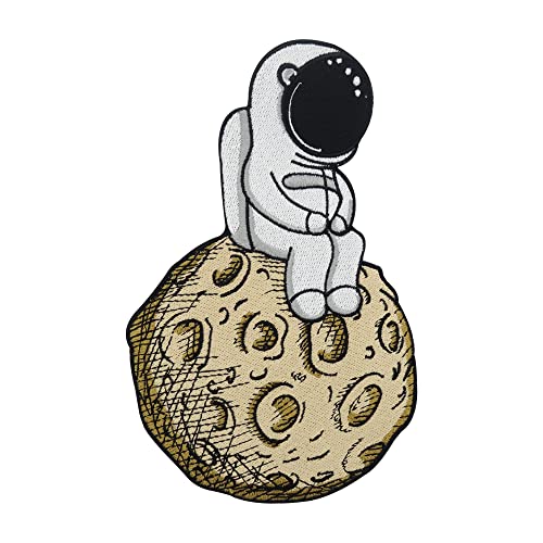 Finally Home Großer Patch zum Aufbügeln Astronaut Man on the Moon | Weltraum Mond Patches, Alien Rückenpatch, Ufo Rückenaufnäher, Nasa Aufnäher für Jeansjacken Finally Home Großer Patch zum Aufbügeln Astronaut Man on the Moon | Weltraum Mond Patches, Alien Rückenpatch, Ufo Rückenaufnäher, Nasa Aufnäher für Jeansjacken von Finally Home
