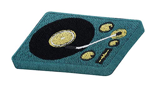 Grüner Plattenspieler Patch zum Aufbügeln | DJ Mischpult Patches, Old School Bügelflicken, Retro Flicken, Vintage Musik Aufnäher Finally Home Grüner Plattenspieler Patch zum Aufbügeln | DJ Mischpult Patches, Old School Bügelflicken, Retro Flicken, Vintage Musik Aufnäher Finally Home von Finally Home
