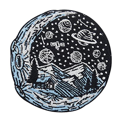 Haus auf dem Mond Patch zum Aufbügeln | Weltall Patches, Erde Moon Bügelbild, Weltraum Flicken, Planet Aufnäher Finally Home Haus auf dem Mond Patch zum Aufbügeln | Weltall Patches, Erde Moon Bügelbild, Weltraum Flicken, Planet Aufnäher Finally Home von Finally Home