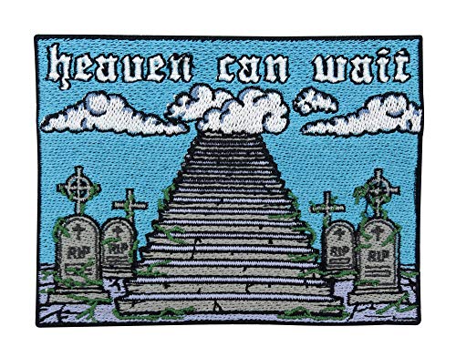 Finally Home Heaven Can Wait Patch zum Aufbügeln | Treppen in den Himmel Patches, Wolken Bügelflicken, Grabstein Flicken, Rosen, Blumen Aufnäher Finally Home Heaven Can Wait Patch zum Aufbügeln | Treppen in den Himmel Patches, Wolken Bügelflicken, Grabstein Flicken, Rosen, Blumen Aufnäher von Finally Home