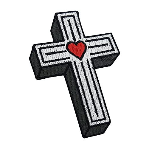 Kreuz mit Herz Patch zum Aufbügeln | Retro Tattoo Patches, Metal Cross Bügelbild, Biker Aufbügler, Jesus Aufnäher Finally Home Kreuz mit Herz Patch zum Aufbügeln | Retro Tattoo Patches, Metal Cross Bügelbild, Biker Aufbügler, Jesus Aufnäher Finally Home von Finally Home