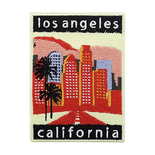 Los Angeles California City Patch zum Aufbügeln | LA Patches, USA Bügelbild, Amerika Aufbügler, Kalifornien Bügelpatch, Palmen Aufnäher Finally Home von Finally Home
