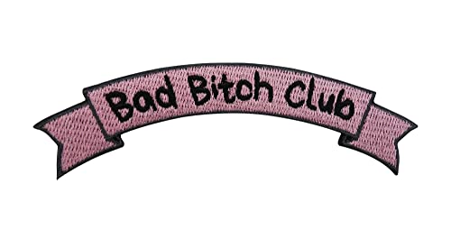 Patch zum Aufbügeln - Bad Bitch Club | Bad Girl Patches, Girl Power Bügelbild, Spruch Aufbügler, Rosa Frauen Aufnäher Finally Home von Finally Home