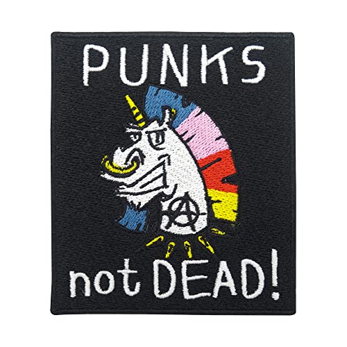 Punks not Dead! Patch zum Aufbügeln & Aufnähen | Punk Patches, Bügelbild, Anarchy Aufbügler, Punker Aufnäher Finally Home von Finally Home