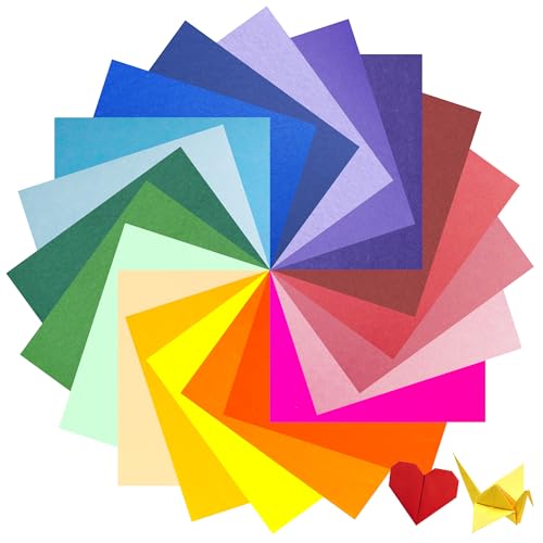100 Blatt farbiger Karton, 21,6 x 27,9 cm, 250 g/m², 20 verschiedene Farben, Baupapier, Druckerpapier für Bastelarbeiten, Scrapbooking von Find Scrapblooms