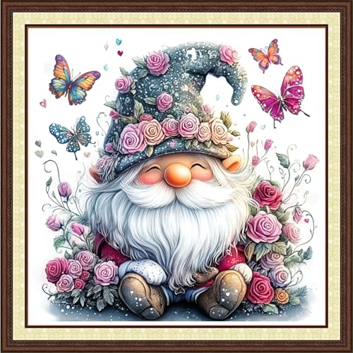 Findvoor Kreuzstich-Set für Erwachsene, vollständige Palette von Kreuzstich-Stickerei, unbedrucktes Muster für Anfänger, 11-fädiges Nadelspitzen-Set, Stickset, Zwergblume, 45,7 x 45,7 cm Findvoor Kreuzstich-Set für Erwachsene, vollständige Palette von Kreuzstich-Stickerei, unbedrucktes Muster für Anfänger, 11-fädiges Nadelspitzen-Set, Stickset, Zwergblume, 45,7 x 45,7 cm von Findvoor