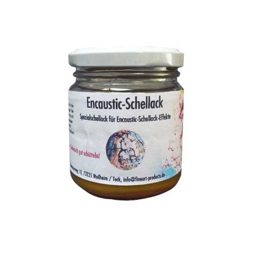 Encaustic-Schellack, 100 g im Gläschen, Gold von Meyco