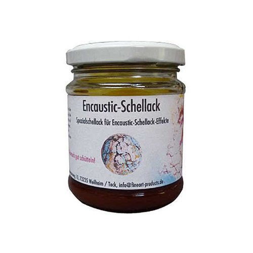 Encaustic-Schellack, 100 g im Gläschen, natur dunkel von Meyco