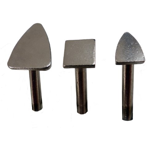 Cauteria Einsätze für Encaustic Malpen, Mini-Maleisen + Quadrat, 3 STK. von Meyco