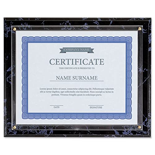 Fine Stationery Black Marble Award Plakette, zum Einschieben, 21,6 x 28,9 cm, für Urkunden oder Diplome, Wandrahmen Fine Stationery Black Marble Award Plakette, zum Einschieben, 21,6 x 28,9 cm, für Urkunden oder Diplome, Wandrahmen von Fine Stationery
