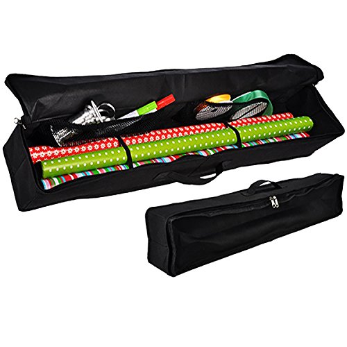 FineHome Geschenkpapierbox Geschenkpapier-Organizer Aufbewahrungstasche mit Griff schwarz Weihnachten FineHome Geschenkpapierbox Geschenkpapier-Organizer Aufbewahrungstasche mit Griff schwarz Weihnachten von FineHome