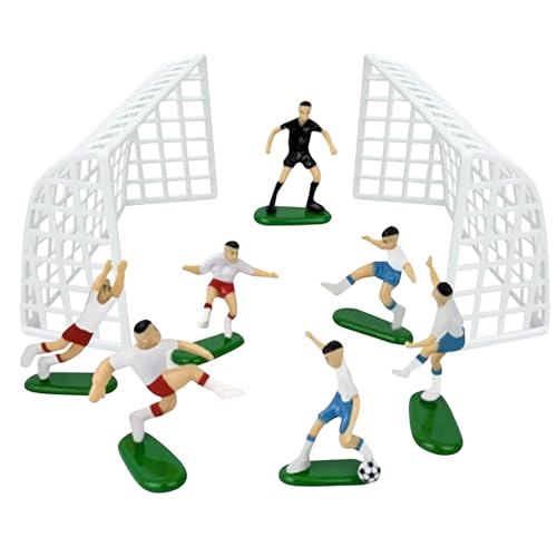 Fußball-Kuchenaufsätze, Fußball-Kuchendekorationen, Sportmotiv-Kuchenaufsätze, personalisierte Fußball-Kuchendekoration für Jungen, Mädchen, Erwachsene, 10 Stück Fußball-Kuchenaufsätze, Fußball-Kuchendekorationen, Sportmotiv-Kuchenaufsätze, personalisierte Fußball-Kuchendekoration für Jungen, Mädchen, Erwachsene, 10 Stück von Finehenchi