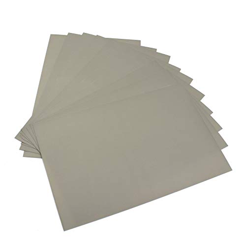 Finest Folia 10 x Din A4 Bogen Oramask 810 Stencil Film Grau Matt transluzent Schablonenfolie Maskierfolie für Malarbeiten Spritzarbeiten Airbrush von Finest Folia